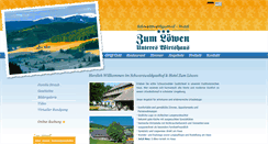 Desktop Screenshot of loewen-titisee.de