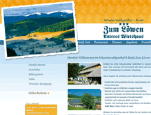 Tablet Screenshot of loewen-titisee.de